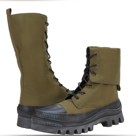 Free People Goldie Lug Lace Up Combat Boots - Picture 2 of 7